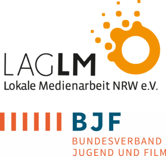 Logos LAG Lokale Medienarbeit und Bundesverband Jugend und Film