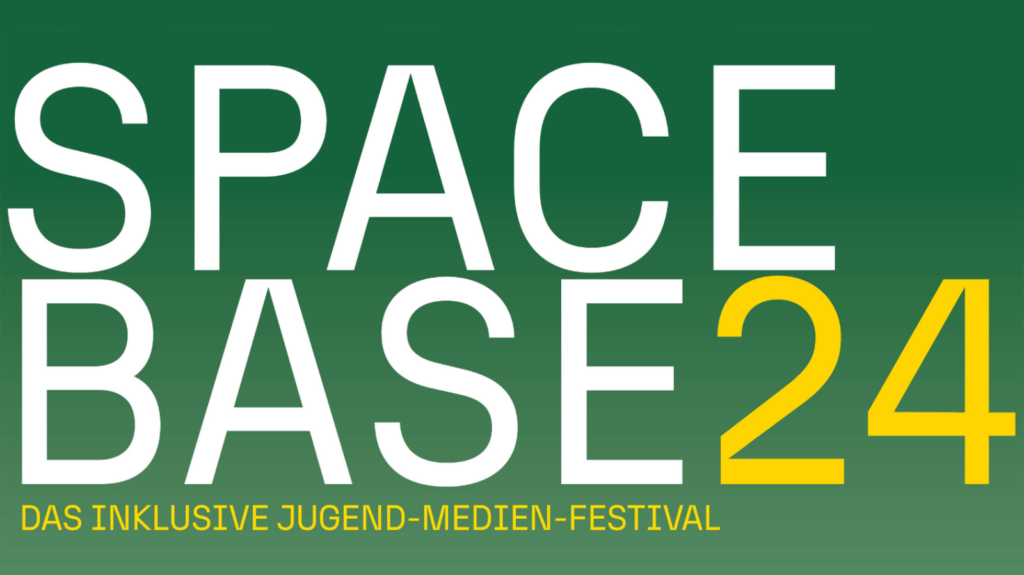 Logo SpaceBase 24 - Das inklusive Jugend-Medien-Festival