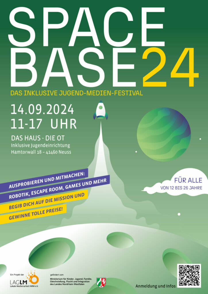SpaceBase 24 - Das Inklusive Jugend-Medien-Festival, für alle von 12-26 Jahre