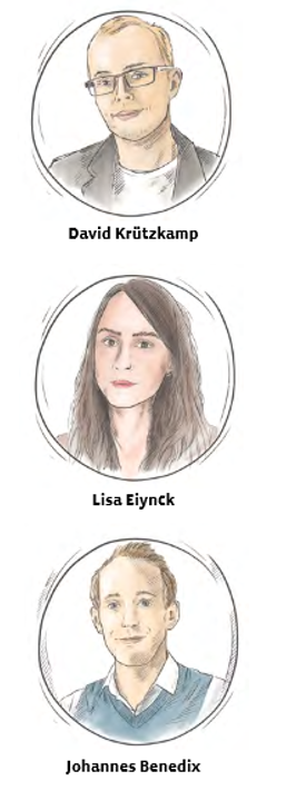 David Krützkamp, Lisa Eiynck, Johannes Benedix