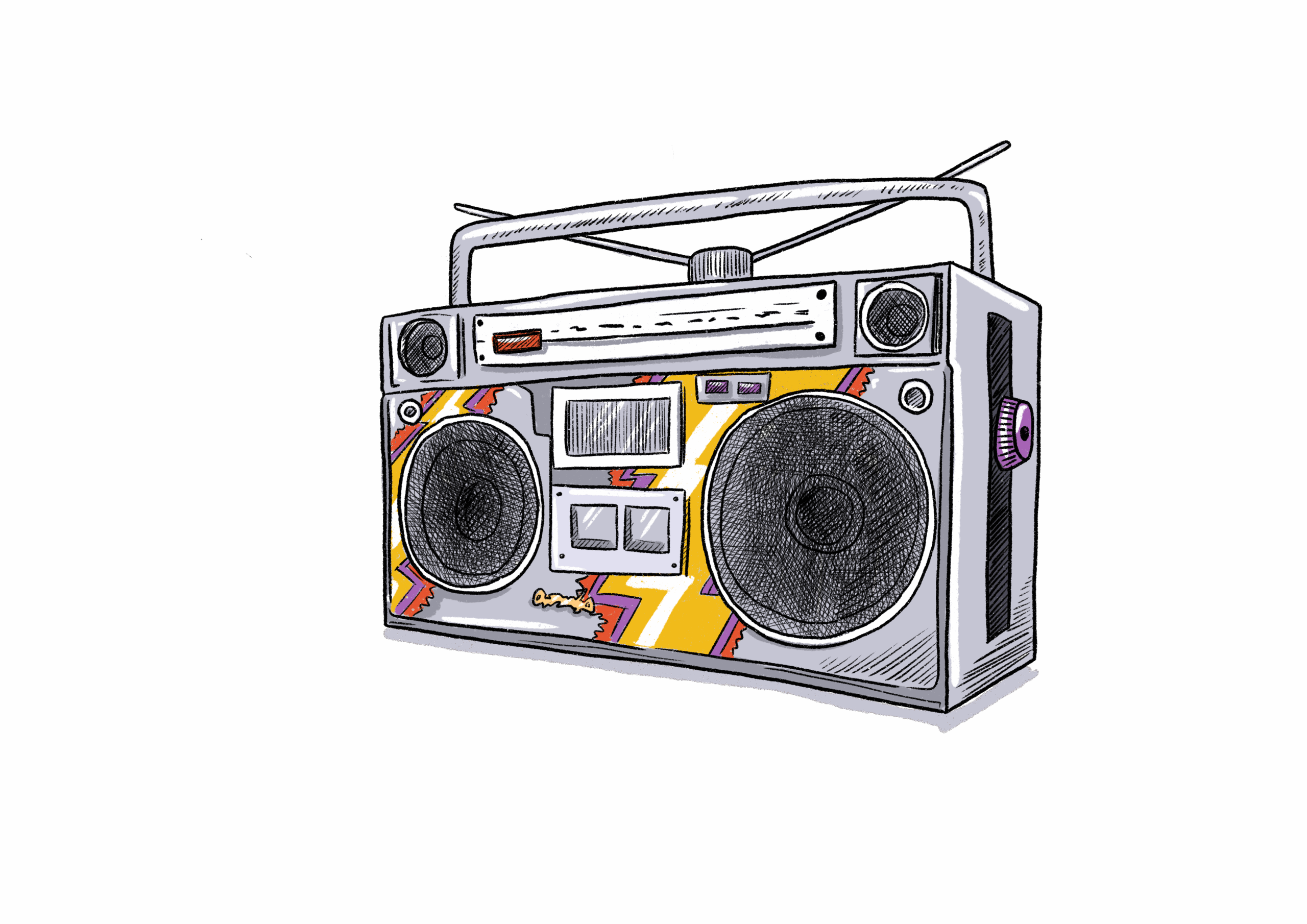 Zeichnung: Ghettoblaster