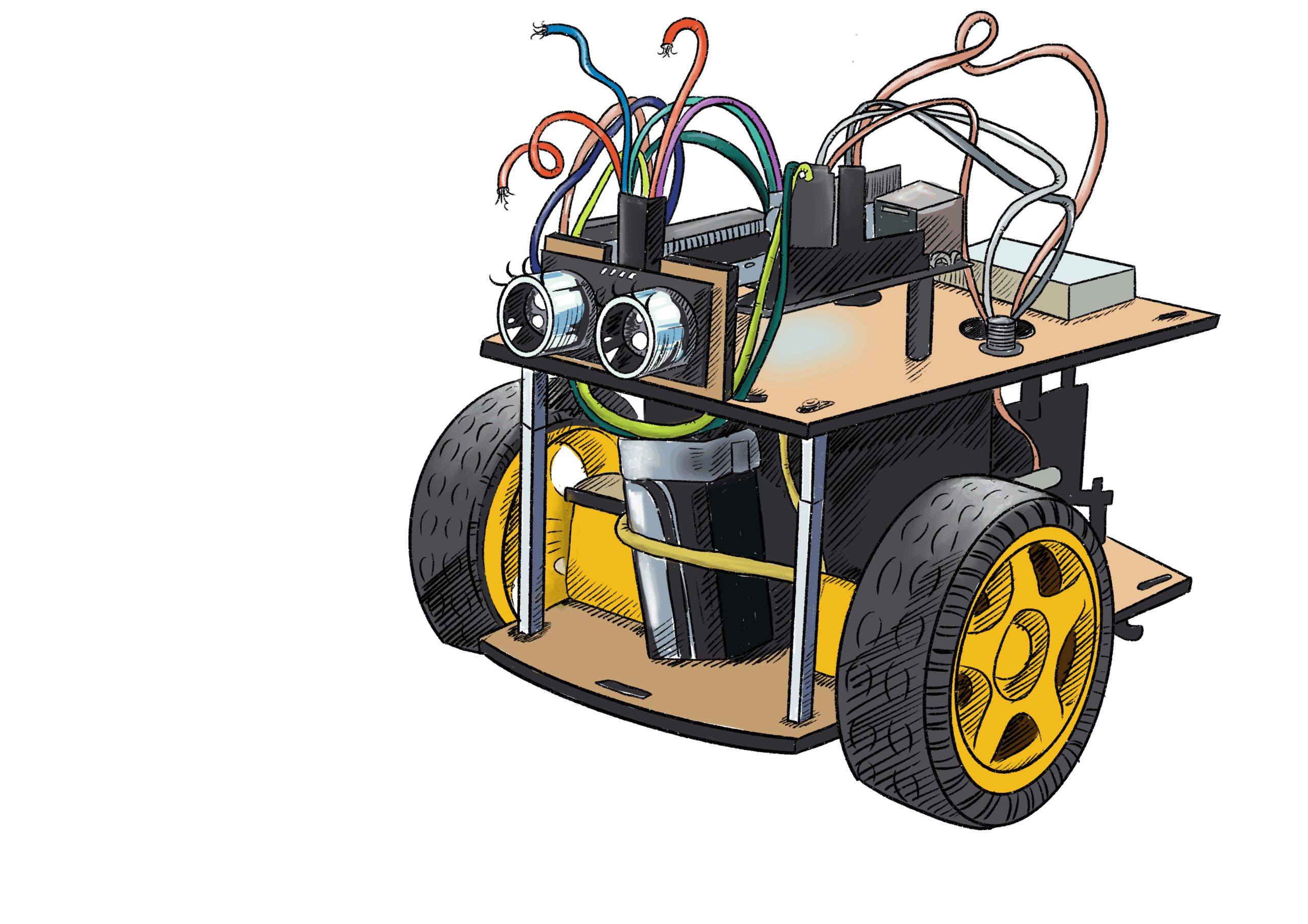 Ein gezeichneter mBot